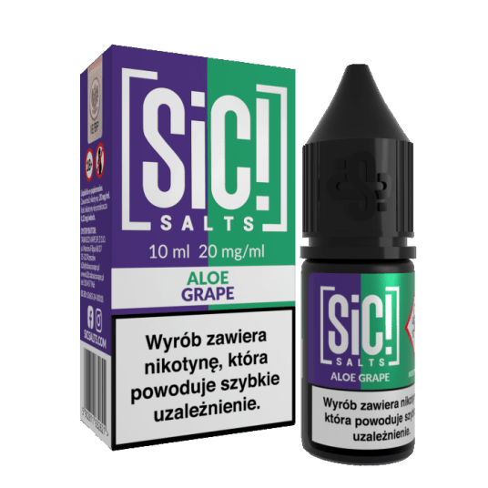 B26 LIQUID SALT SIC! DUPLEX 10ML 20MG ALOE_GRAPE -zdjęcie numer 1