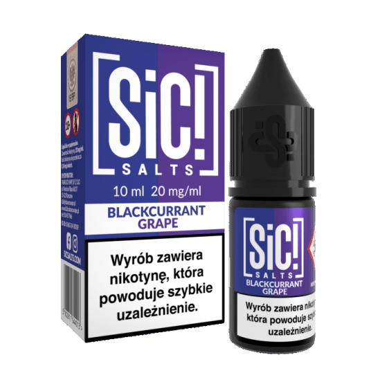 B26 LIQUID SALT SIC! DUPLEX 10ML 20MG BLACKCURRANT_GRAPE -zdjęcie numer 1