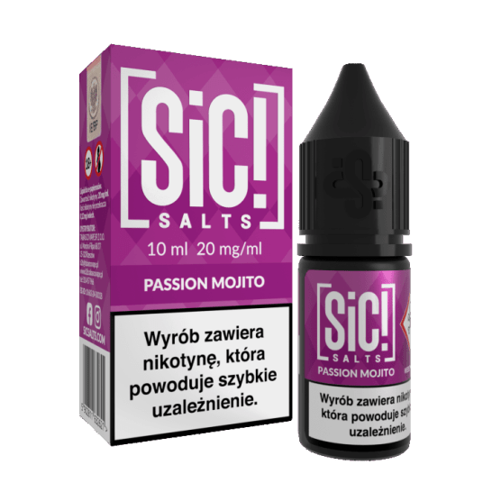 B26 LIQUID SALT SIC! MOJITO 10ML 20MG PASSION -zdjęcie numer 1