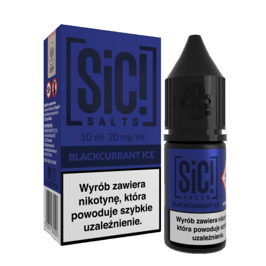 B26 LIQUID SALT SIC! SIMPLEX 10ML 20MG BLACKCU_ICE -zdjęcie numer 1