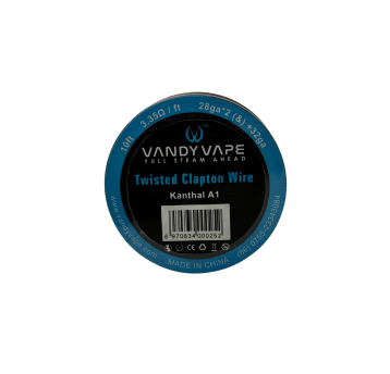 DIY DRUT VANDY VAPE TWISTED CLAPTON 28GA*2(&)+32GA KA1 3,35OHM/FT 10FT - NO.27