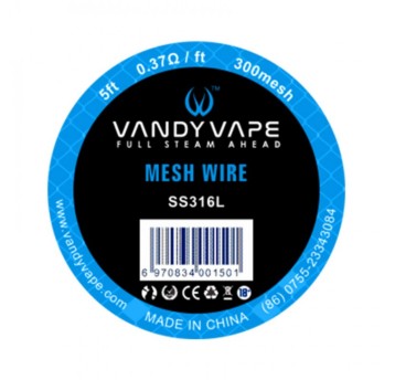 DIY SIATKA MESH VANDY VAPE SS316L 300 MESH - NO.18
