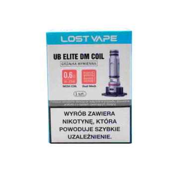 GRZAŁKA LOST VAPE UB ELITE DM E-PLUS 0,6OHM