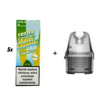 ZESTAW WKŁAD NEXLIM + 5x SALT MVL FROZEN BANANA ICE