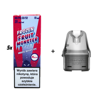 ZESTAW WKŁAD NEXLIM + 5x SALT MVL FROZEN MIXED BERRY ICE